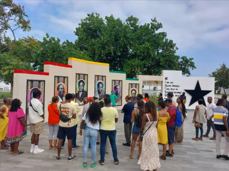 The Black Star monument at the Nkrumah Memorial Park.